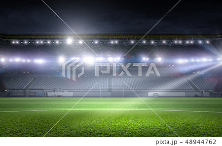 Football stadium in lights 48944762