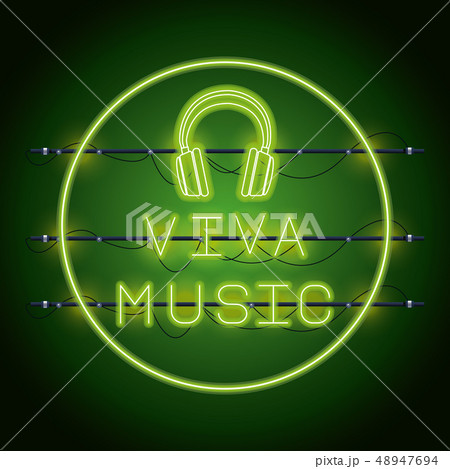 Disco party neon lights Disco party neon lights 48947694