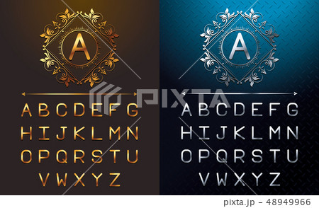 Gold and silver letters 48949966