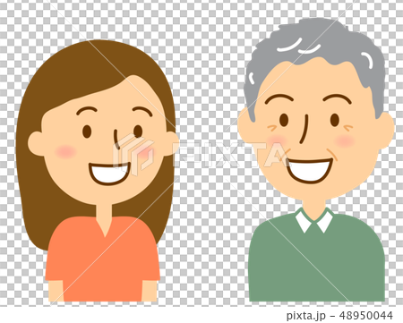 口臭老人和一名年輕女子 口臭老人和一名年輕女子 48950044