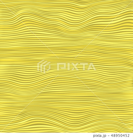 Yellow Striped Pattern. Wavy Ribbons. Curvy Lines Texture. 48950452
