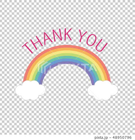 Rainbow Thankyou Stock Illustration