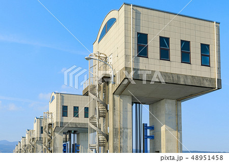 諫早湾干拓潮受堤防_北部排水門 諫早湾干拓潮受堤防_北部排水門 48951458