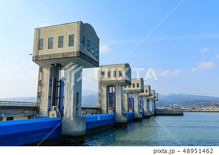 諫早湾干拓潮受堤防_北部排水門 48951462