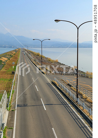 長崎_諫早湾干拓堤防道路 48951708