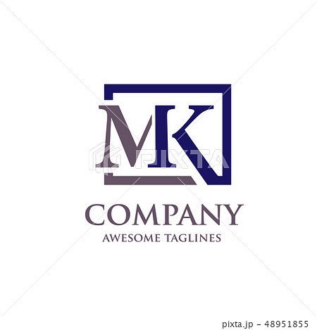 Letter MK logo vector, strong elegant classy logo 48951855