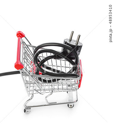 Electric plug in shopping cart Electric plug in shopping cart 48953410