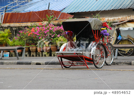 マレーシア ペナン ジョージタウンの街並み 48954652