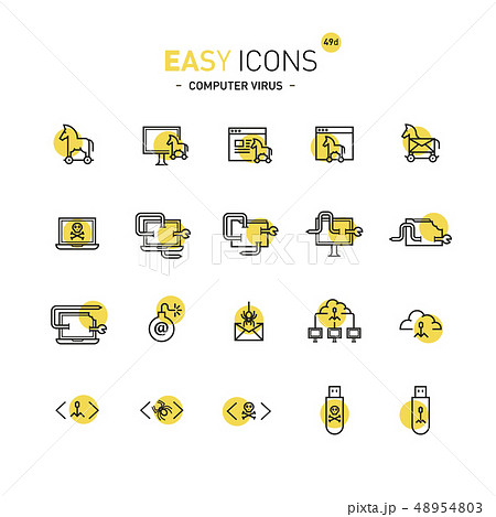 Easy icons 49d Computer virus Easy icons 49d Computer virus 48954803
