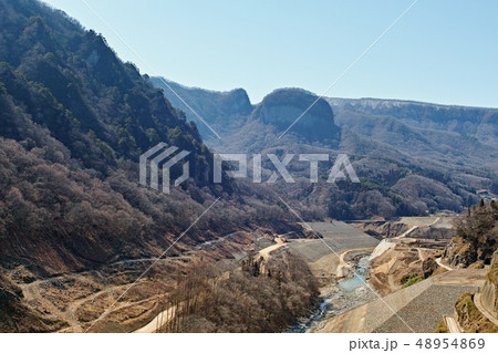 【群馬県】奇岩・丸岩城 丸岩（八ッ場ダム建設地） 48954869