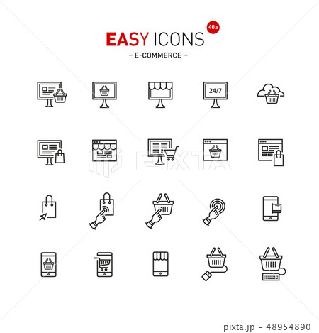 Easy icons 40a E-commerce 48954890