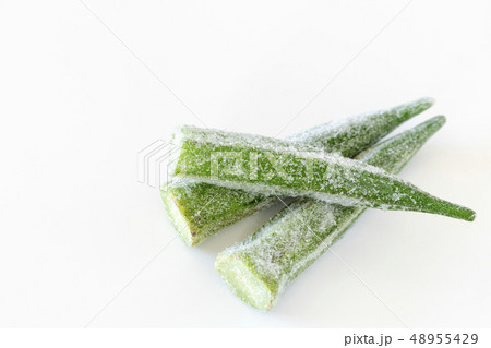 冷凍したオクラ 48955429