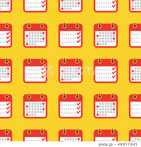 Colorful geometric seamless pattern - calendar seamless texture 48957045