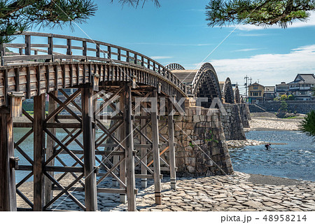 日本三名橋 錦帯橋の写真素材 4514