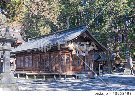 長野県　諏訪大社下社　春宮　神楽殿 48958493