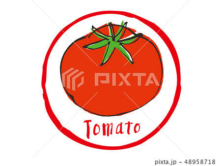 トマト 手描きのイラスト素材