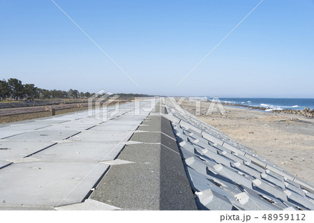 防潮堤 津波 防災 減災 津波対策 防潮堤 津波 防災 減災 津波対策 48959112
