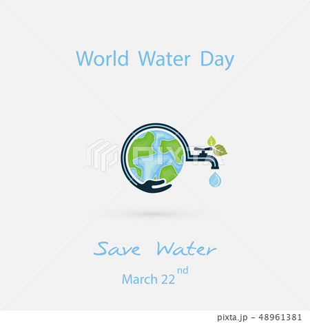 WW118bWater drop and water tap with human hand 48961381