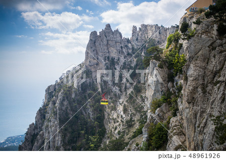 Cableway Mishorthe. View from the mount AI-Petri 48961926