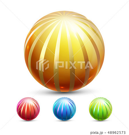 Sphere Ball Vector. Orb Shining. Round Button. Glossy Element. Cirlce Object. Magic Globe. Fluid 48962573