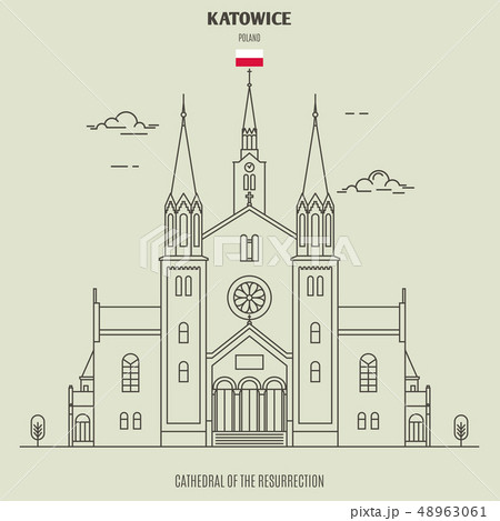 Cathedral of the Resurrection in Katowice, Poland. 48963061