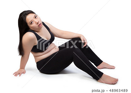 lazy fat woman bored face tired exhausted lazy fat woman bored face tired exhausted 48963489