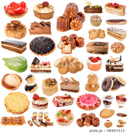 group of cakes 48965415