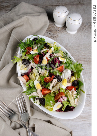 salad with chicken salad with chicken 48967282