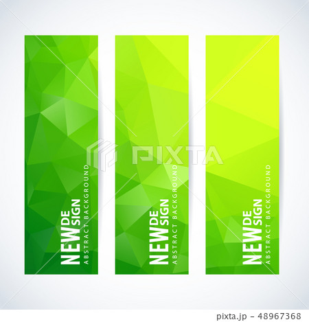Vector banners set abstract triangle background 48967368