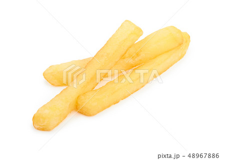 french fries on white 48967886