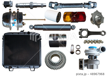 Set of auto parts. Isolated 48967968