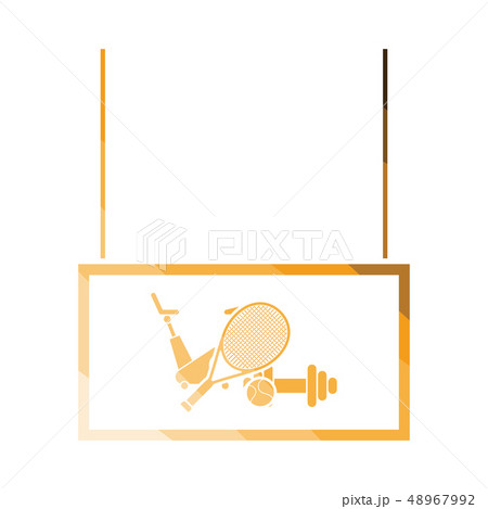 Sport goods market department icon Sport goods market department icon 48967992