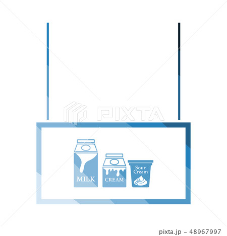 Milk market department icon Milk market department icon 48967997
