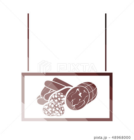Sausages market department icon Sausages market department icon 48968000