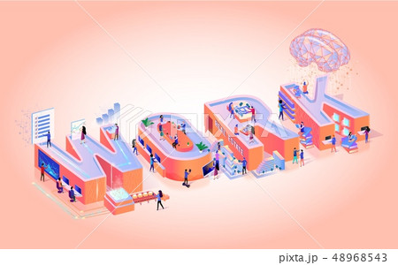Vector Illustration Work on Pink Background. Vector Illustration Work on Pink Background. 48968543