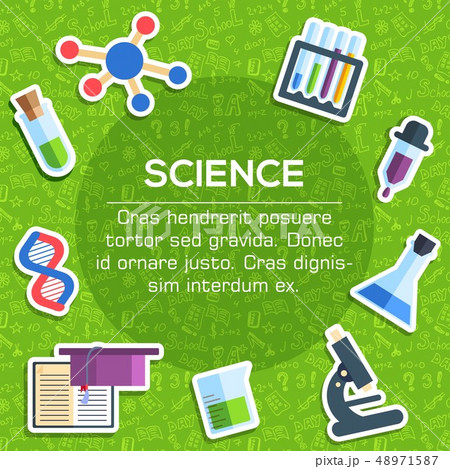 Back to school elements on blue background poster 48971587