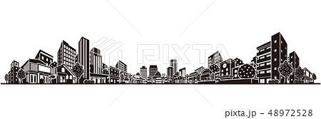 街並みのベクターイラスト 48972528