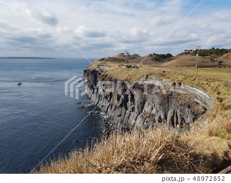 済州島 柱状節理 松岳山 48972852