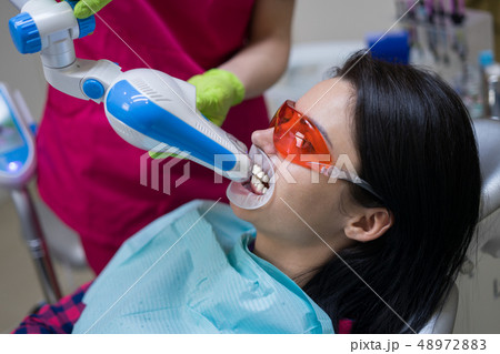 female patient at dentist in the clinic female patient at dentist in the clinic 48972883