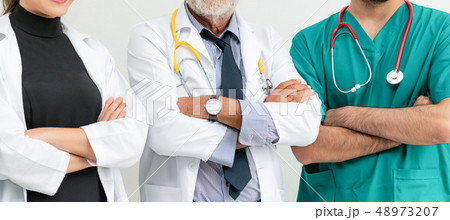 Healthcare people group work together in hospital. Healthcare people group work together in hospital. 48973207