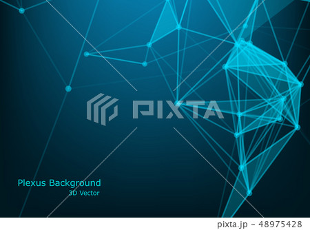 Abstract futuristic - Molecules technology with Abstract futuristic - Molecules technology with 48975428