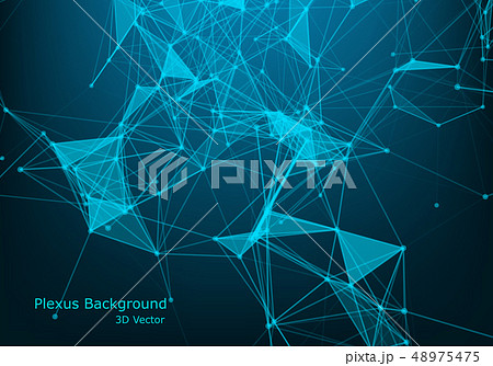 Abstract 3d technology futuristic geometrical and 48975475