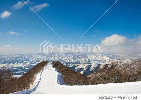 Landscape and Mountain view of Nozawa Onsen in Landscape and Mountain view of Nozawa Onsen in 48977763