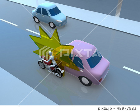 CG 3D イラスト デザイン 立体 車 バイク 交通 事故 トラブル 接触 道路 保険 事例 教本 CG 3D イラスト デザイン 立体 車 バイク 交通 事故 トラブル 接触 道路 保険 事例 教本 48977933