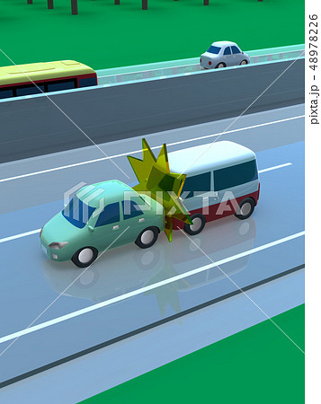 CG 3D イラスト デザイン 立体 車 自動車 交通 事故 トラブル 追突事故 道路 保険 事例 CG 3D イラスト デザイン 立体 車 自動車 交通 事故 トラブル 追突事故 道路 保険 事例 48978226