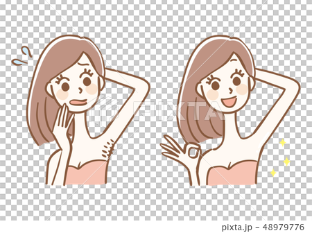 脇毛　女性　ビフォーアフター 48979776