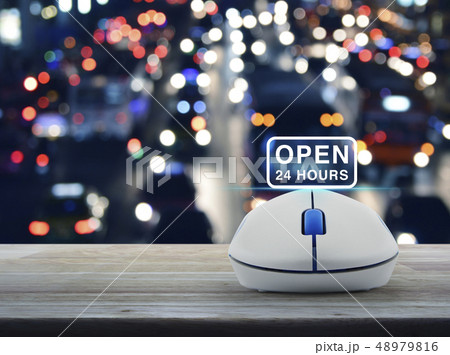 Business full time service online concept Business full time service online concept 48979816