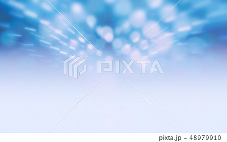 Shiny light bokeh in blue space. Shiny light bokeh in blue space. 48979910