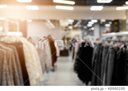 blurred image background with clothing store background 48980280
