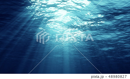 3D rendering of underwater light 3D rendering of underwater light 48980827